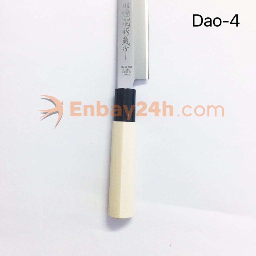 Bộ 5 Dao Nhật Bản cao cấp cán gỗ siêu bền, lưỡi sắc bén Made in Japan