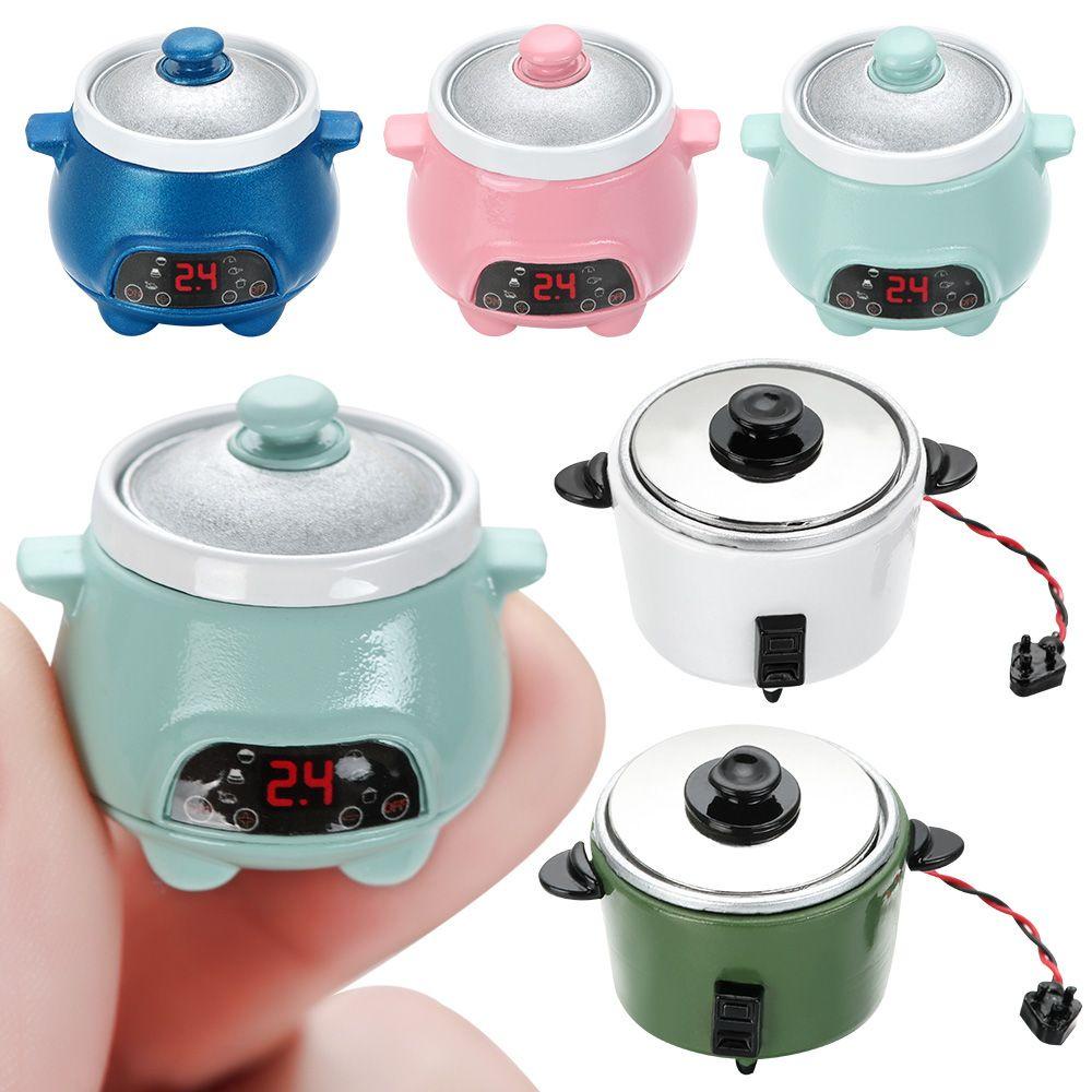 Mô Hình Nồi Cơm Điện Màu Cầu Vồng Tỉ Lệ 1: 12 Trang Trí Nhà Búp Bê