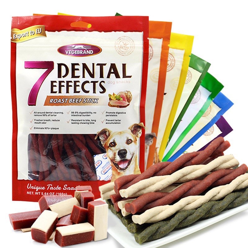 Xương gặm sạch răng thơm miệng cho chó 7 Dental Effects gói 160g