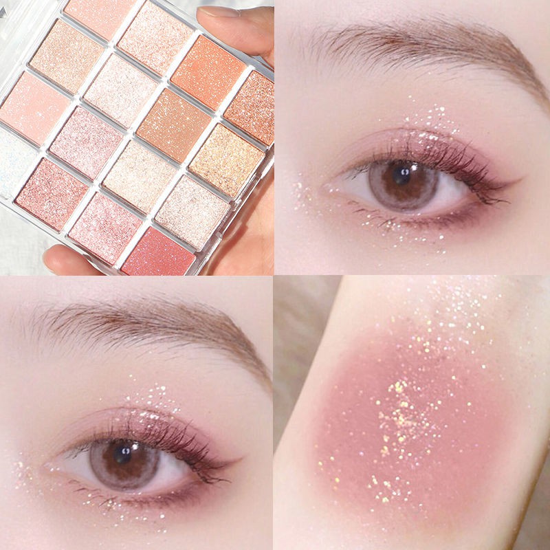 Super fire new sunset starry sky eyeshadow palette ins students cheap daily high-value matte pearlescent earth color lasting