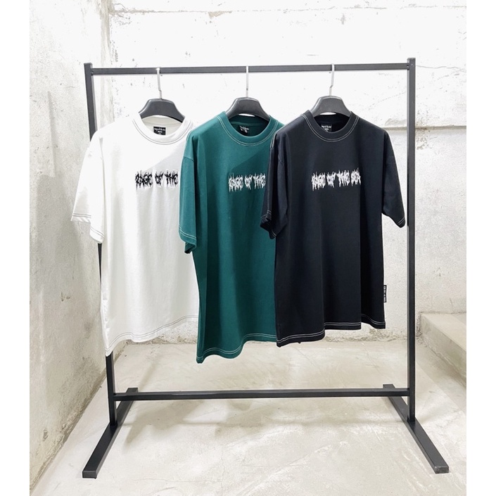 ÁO THUN UNISEX HOẠ TIẾT THÊU RAGE OF THE SEA- BARBEDWIRE