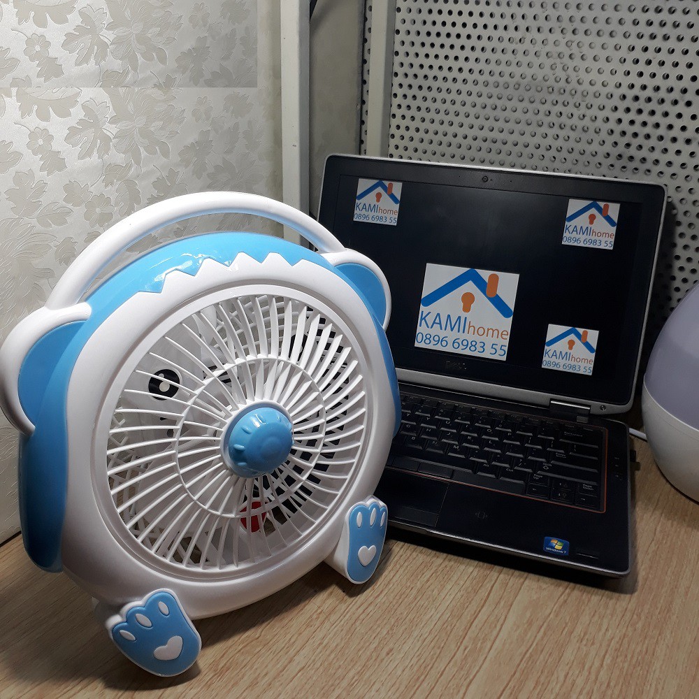 Quạt để bàn văn phòng và giường cho trẻ em hình thú nguồn điện 220V