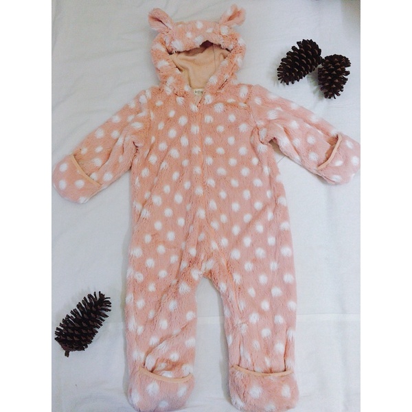 Body suit phao lông ấm cho bé 2hand