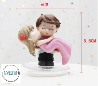 Mô hình cặp đôi cô dâu chú rể trang trí bánh cưới, cầu hôn