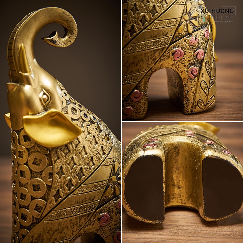 Tượng voi phong thủy Euphemia - Tượng decor nhập khẩu | Xuhuongthietke