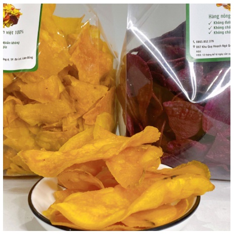 500GR KHOAI LANG SẤY MẬT ONG HÀNG LOẠI 1 GIÒN NGON ĐẶC BIỆT - NUTFARM ĐÀ LẠT - TRÁI CÂY SẤY GIÒN ĐẶC SẢN ĐÀ LẠT