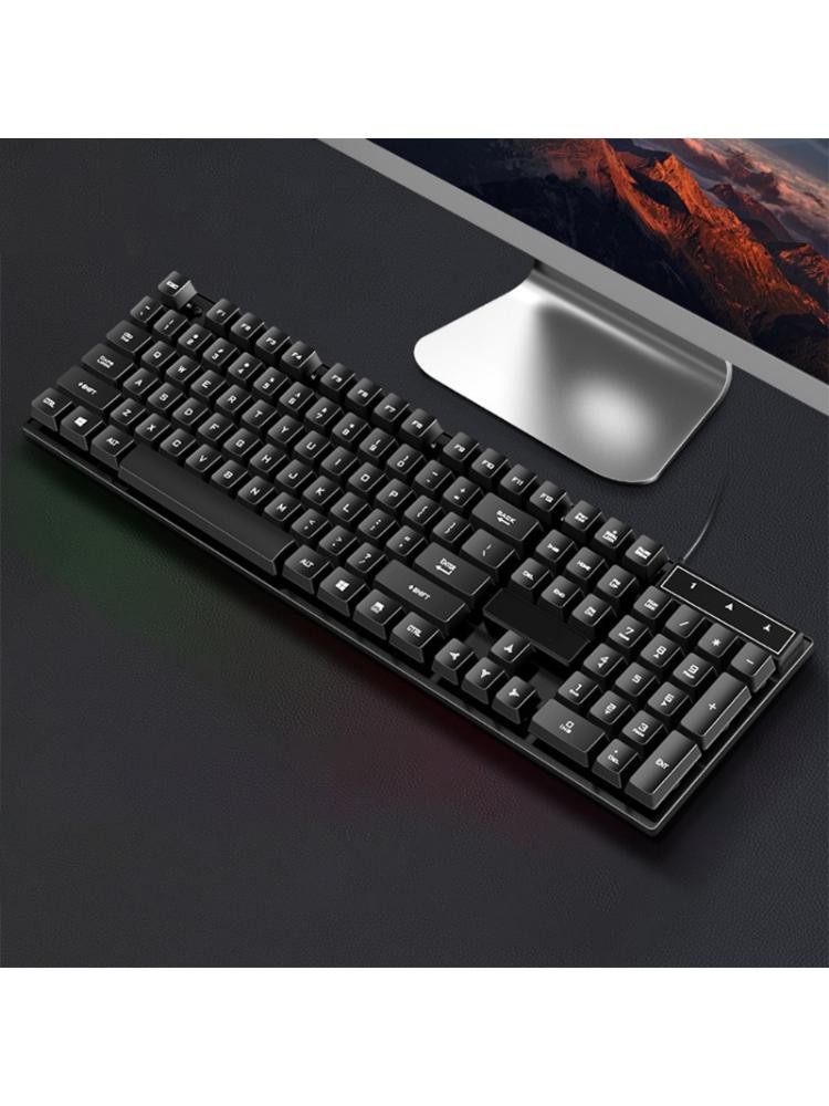 Bàn Phím Cơ Gaming Có Dây 104 Phím Màu Xanh Lá / Đen / Đỏ 3c