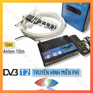 Mua Đầu thu kỹ thuật số DVB T2 VTC T201 tặng Anten nhôm 15m miễn phí truyền hình số mặt đất