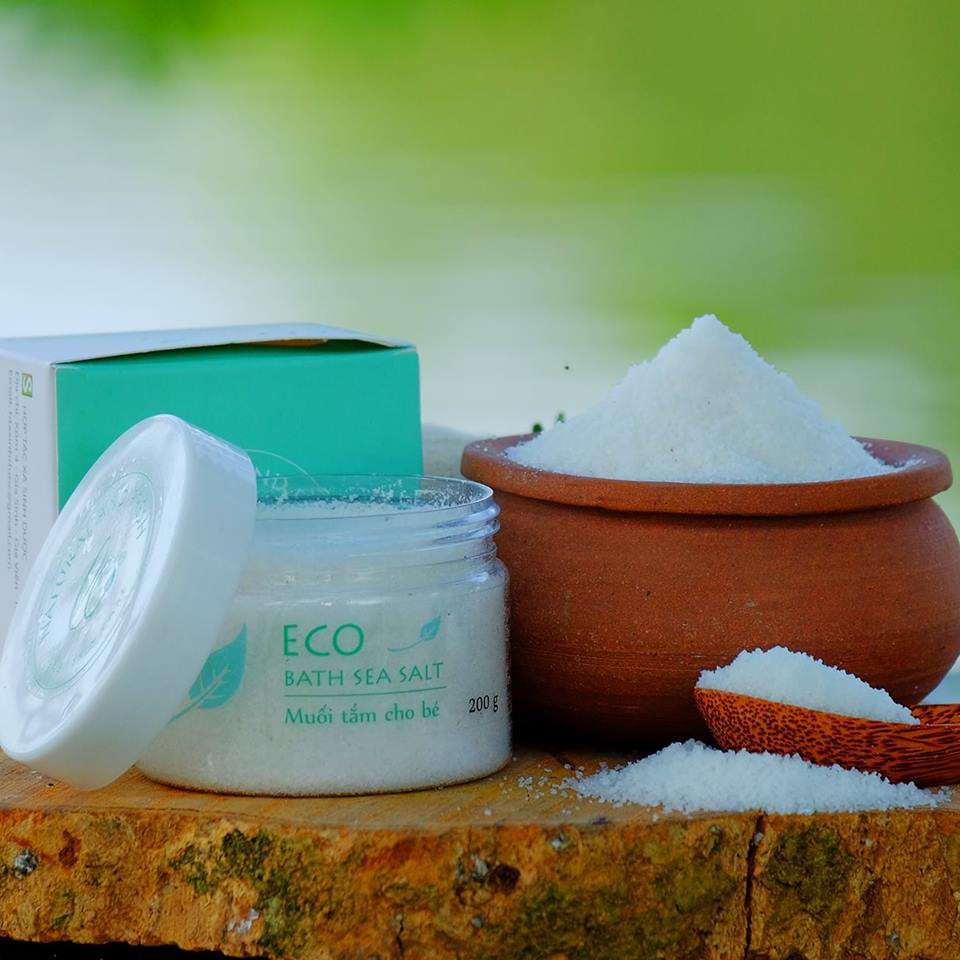 Muối Tắm Bé Eco 200g - Muối Tắm ECO 100% Thiên Nhiên Bảo Vệ Toàn Diện Cho Da Bé Yêu