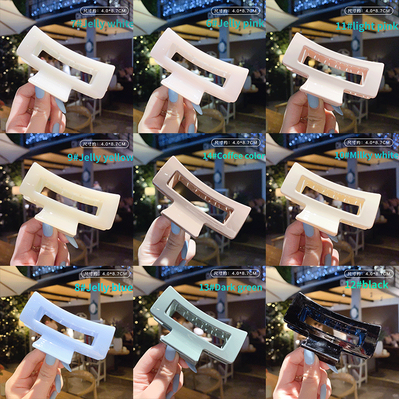 Kẹp Tóc Bằng Nhựa Acrylic Thời Trang Hàn Quốc Độc Đáo Cho Nữ