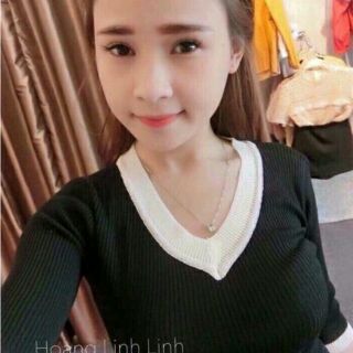Áo thun gân cổ tim
