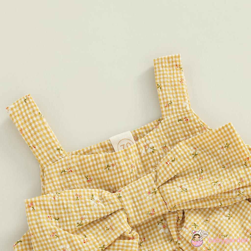 Bộ Áo Hai Dây Không Tay + Quần Short Lưng Thun Họa Tiết Hoa Dành Cho Bé Gái 0-18 Tháng Tuổi