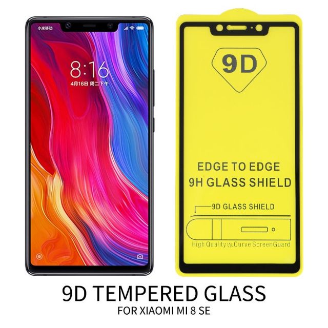 Xiaomi Mi 8 SE, Mi8 SE, Mi8 SE, Mi8SE - Kính 9D full màn hình full