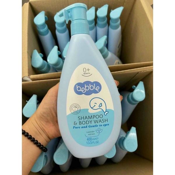 Sữa tắm gội cho bé BUBBLE Shampoo &amp; Body Wash 400ml