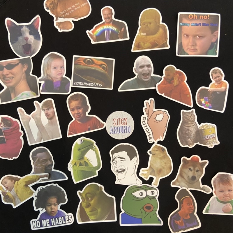 [MEME02] 50 sticker MEME (pvc nhám), decal hình dán laptop, điện thoại, ... từ stickaroundvn | BigBuy360 - bigbuy360.vn