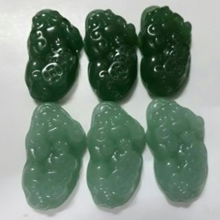 Sỉ 10 móc khóa đá tỳ hươu may mắn.