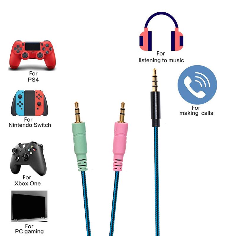 Dây cáp tai nghe thay thế cho Steelseries Arctis 3 5 7
