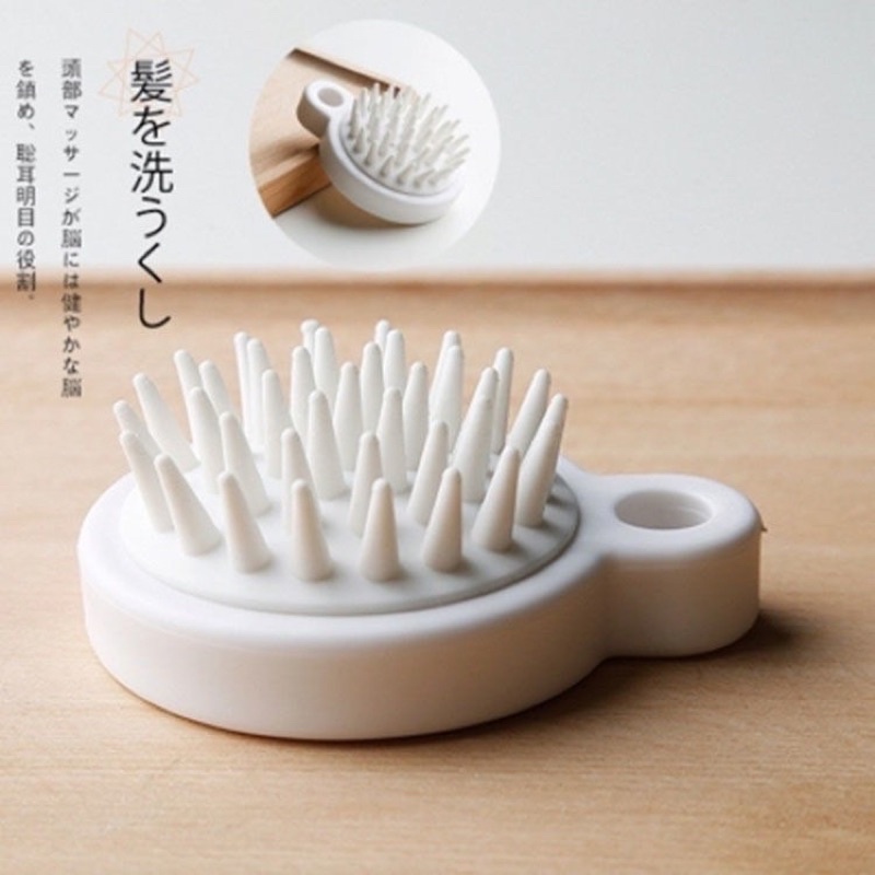 Lược Gội Đầu Cao Cấp Muji Nhật - Massage Đầu Giảm Stress - Ngăn Ngừa Bệnh Ngoài Da Và Kích Thích Mọc Tóc