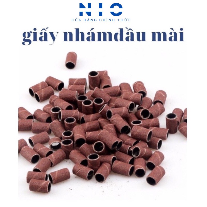 Túi 100 giấy nhám lắp đầu mài móng