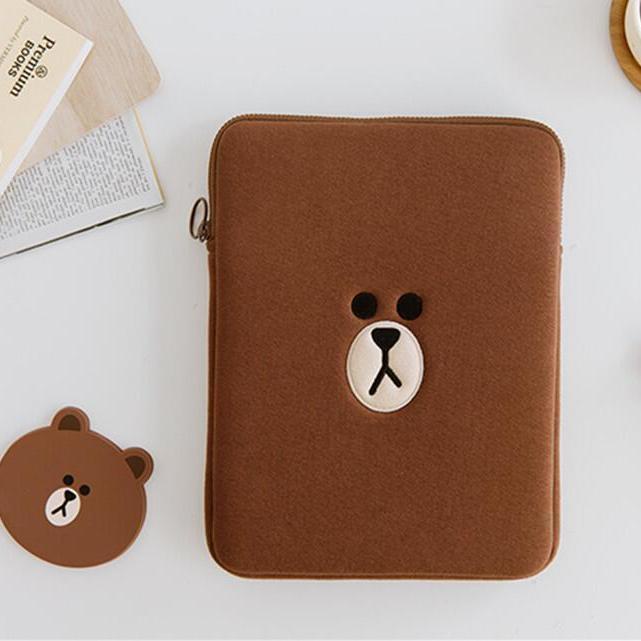 Túi Đựng Máy Tính Bảng Chống Sốc Hình Gấu Cho Apple ipad pro11 Inch 10.5 Inch 10.2 Inch