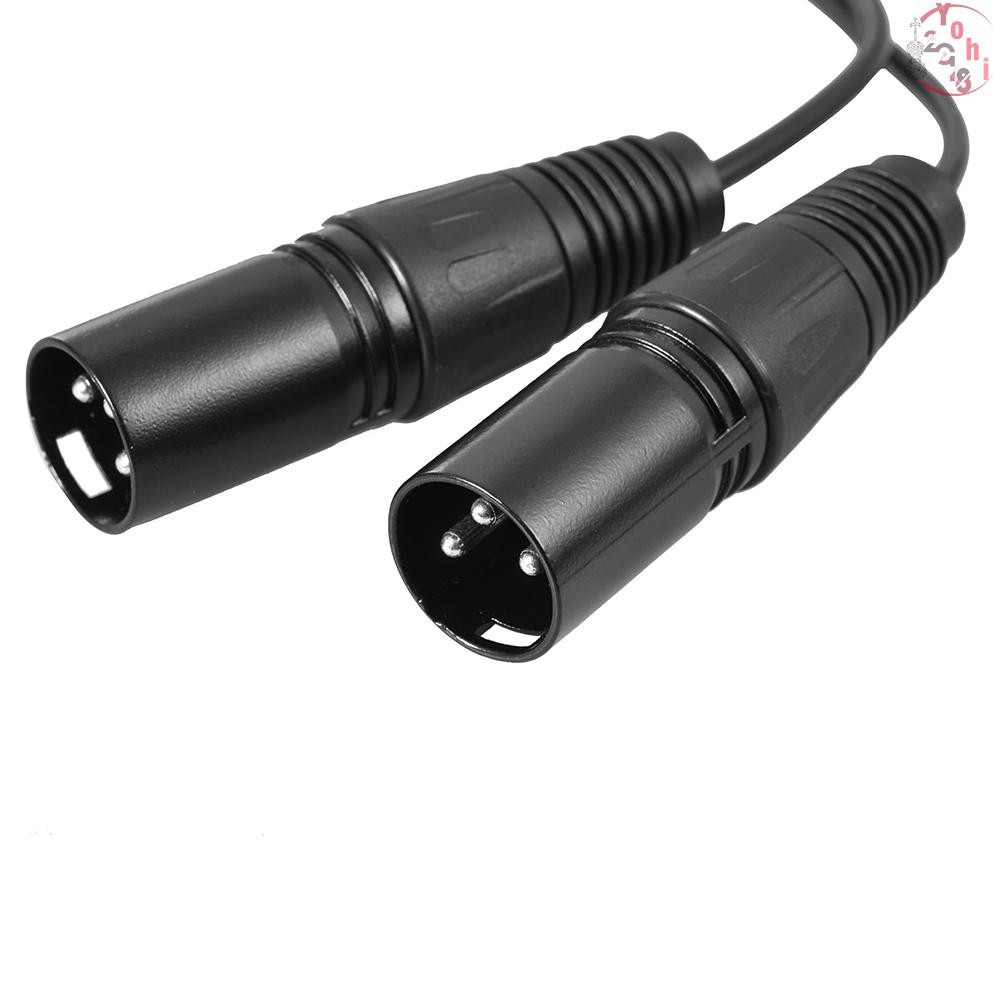 Dây âm thanh 1.5m/5ft Dual XLR Male to Dual RCA Male cho bảng khuếch đại microphone