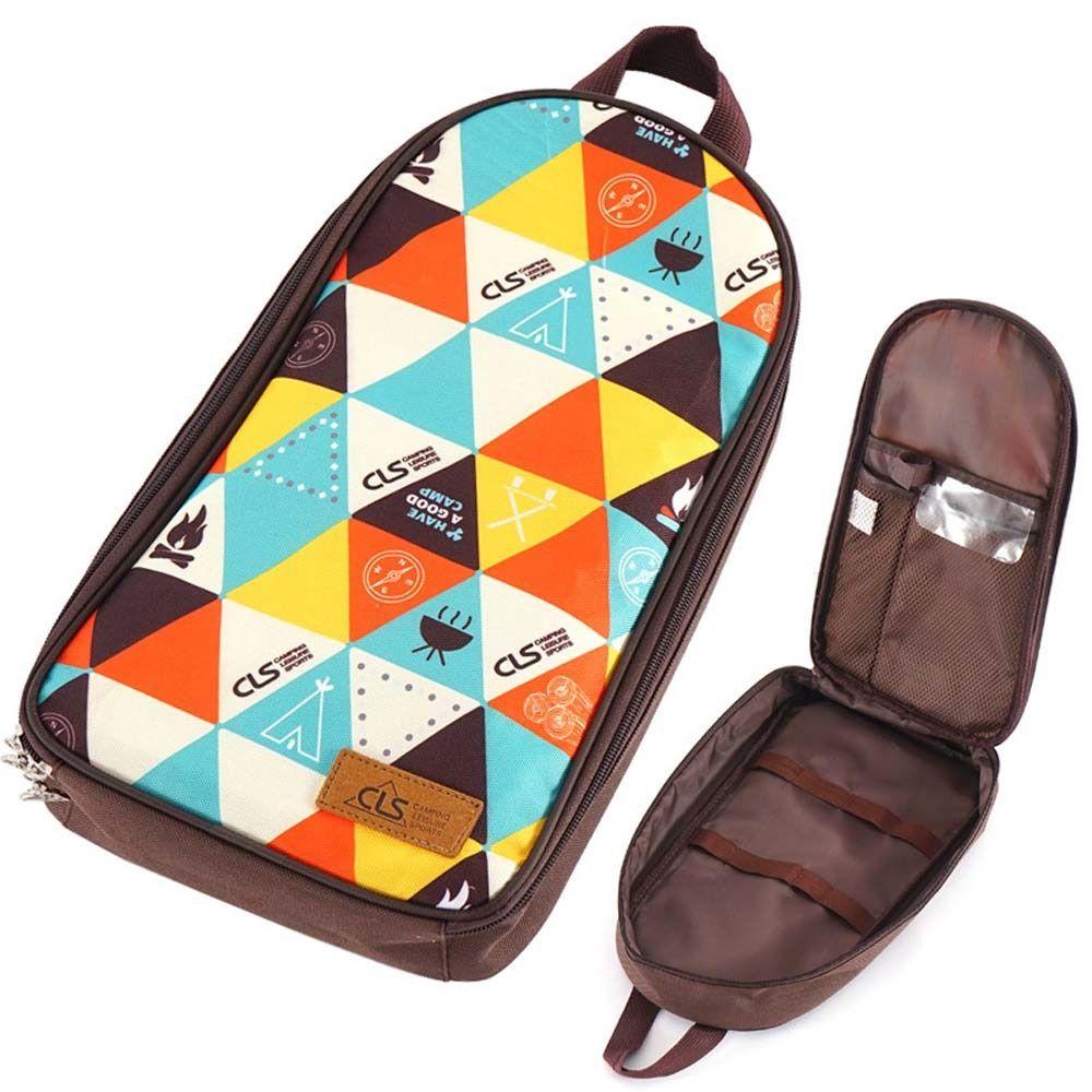 Bộ Dụng Cụ Ăn Uống Bằng Kim Loại Chất Lượng Cao ​Túi Đựng Dụng Cụ Nấu Ăn Cắm Trại Dã Ngoại Tiện Lợi