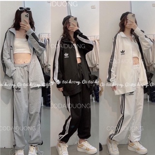 Đồ bộ kẻ sọc 🦋 thể thao quần áo dài dáng unisex form rộng thoải mái cho cả nam và nữ mặc đồ tập mặc đi chơi đi học