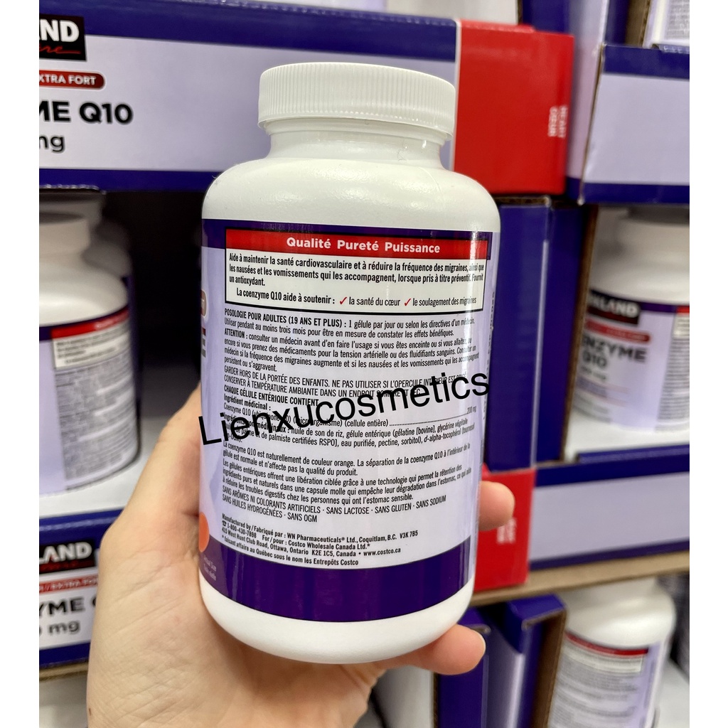 Viên uống bổ trợ tim mạch Coenzyme Q10 200mg ; 225 viên. HSD 2027( Costco Canada)