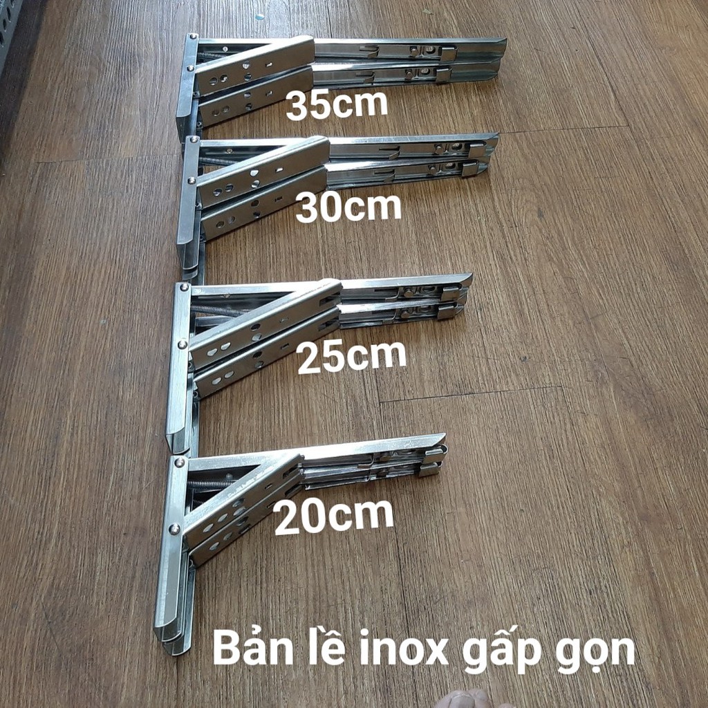 bản lề inox mẫu chữ L 20cm, 25cm , 30cm, 35cm