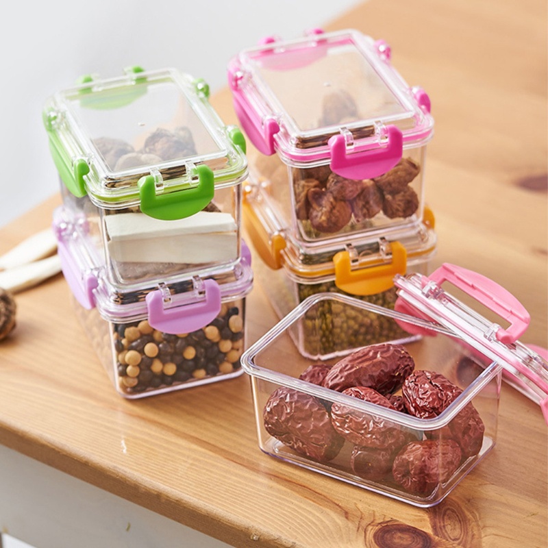 Hộp Đựng Trái Cây / Kẹo / Trái Cây Mini Trong Suốt Có Nắp Đậy Kín Sắp Xếp Gọn