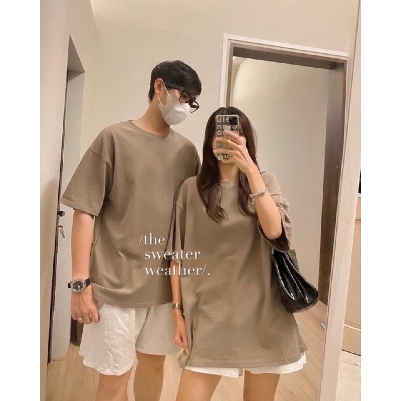 áo thun trơn basic form rộng-3158 dày