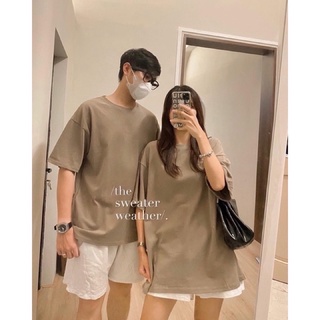 áo thun trơn basic form rộng-3158 dày