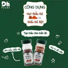( COMBO 3 HŨ) NATURAL Điều Đỏ Bột 50gr Dh Foods dùng để tạo màu cho các món kho, quay, chiên/rán, nướng