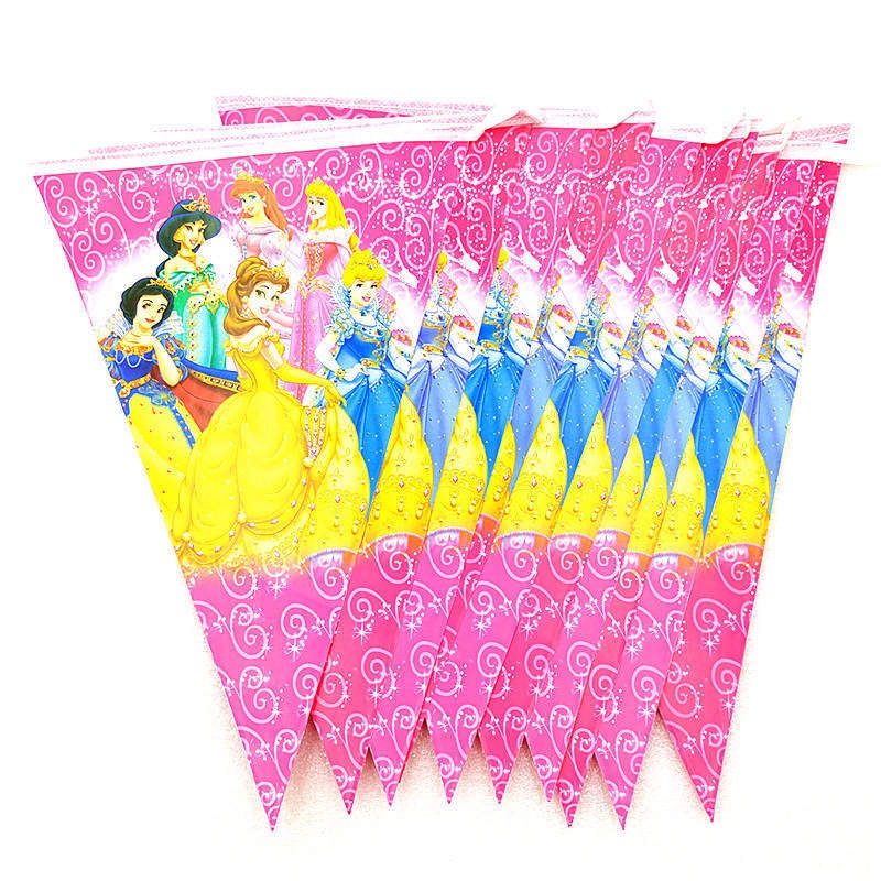 Bộ Cốc + Ống Hút + Nón In Hình Công Chúa Disney Dùng Một Lần Trang Trí Tiệc Sinh Nhật