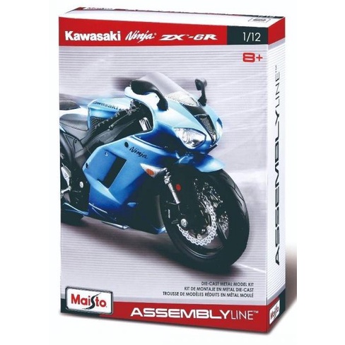 Xe mô hình lắp ráp 1:12 Maisto Kawasaki Ninja ZX-6R 39155