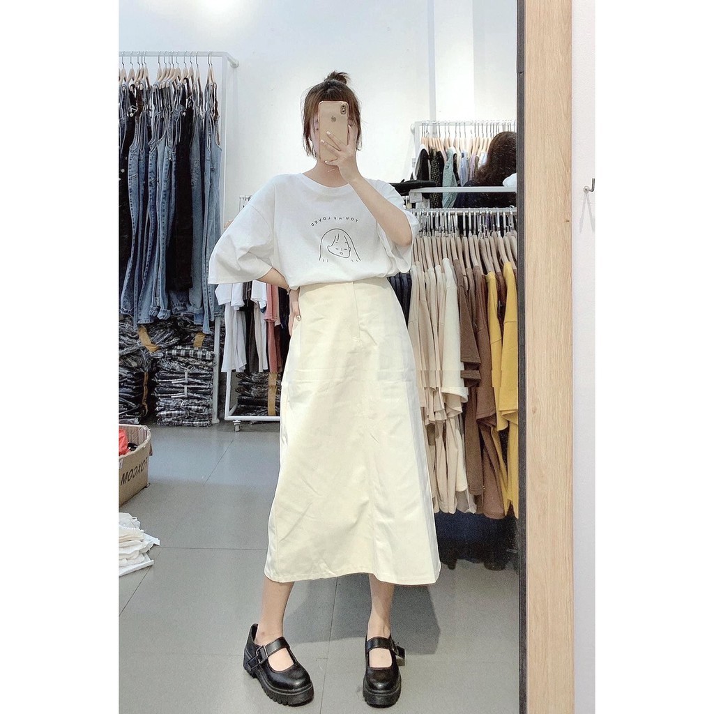 Áo UrLoveD Form Rộng Nữ - Hecy.Clothing [FREESHIP] - Thun tay lỡ oversize dáng suông nhiều màu hot trend ulzzang HOT