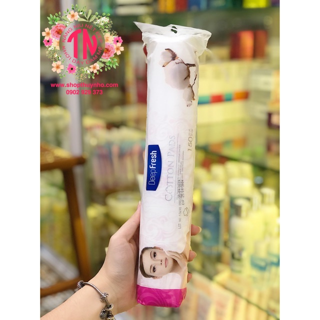 Bông tẩy trang, bông trang điểm Deep Fresh - 150 miếng