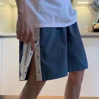 Quần Short Thể Thao Phối Nút Phong Cách Nhật Bản Cho Nam