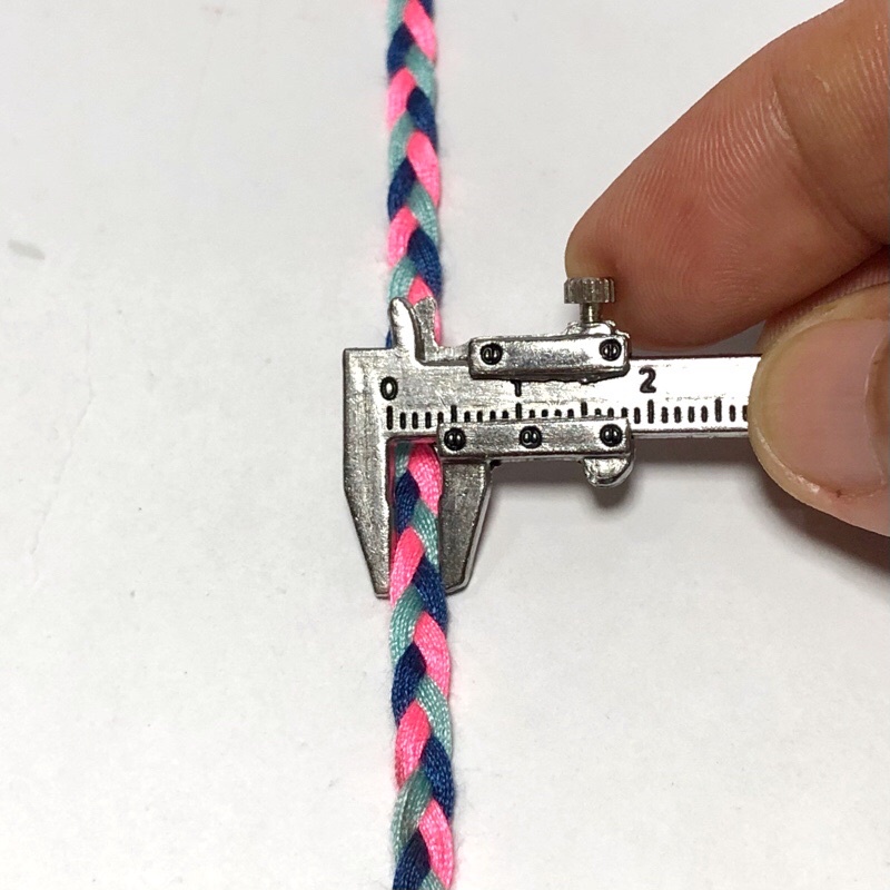 10-&gt;50 mét - Dây Cotton 3mm dẹp thắt bính phối màu đẹp dùng làm vòng tay handmade, macrame, trang trí