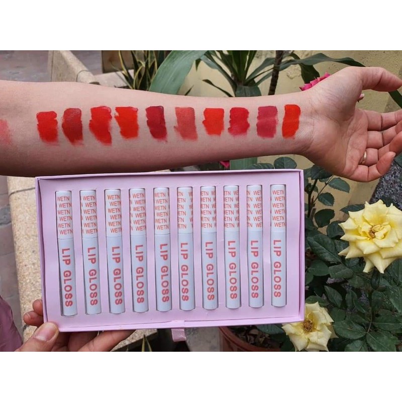 Set 10 Son kem hồng WETN LIP GLOSS cưng xỉu | BigBuy360 - bigbuy360.vn