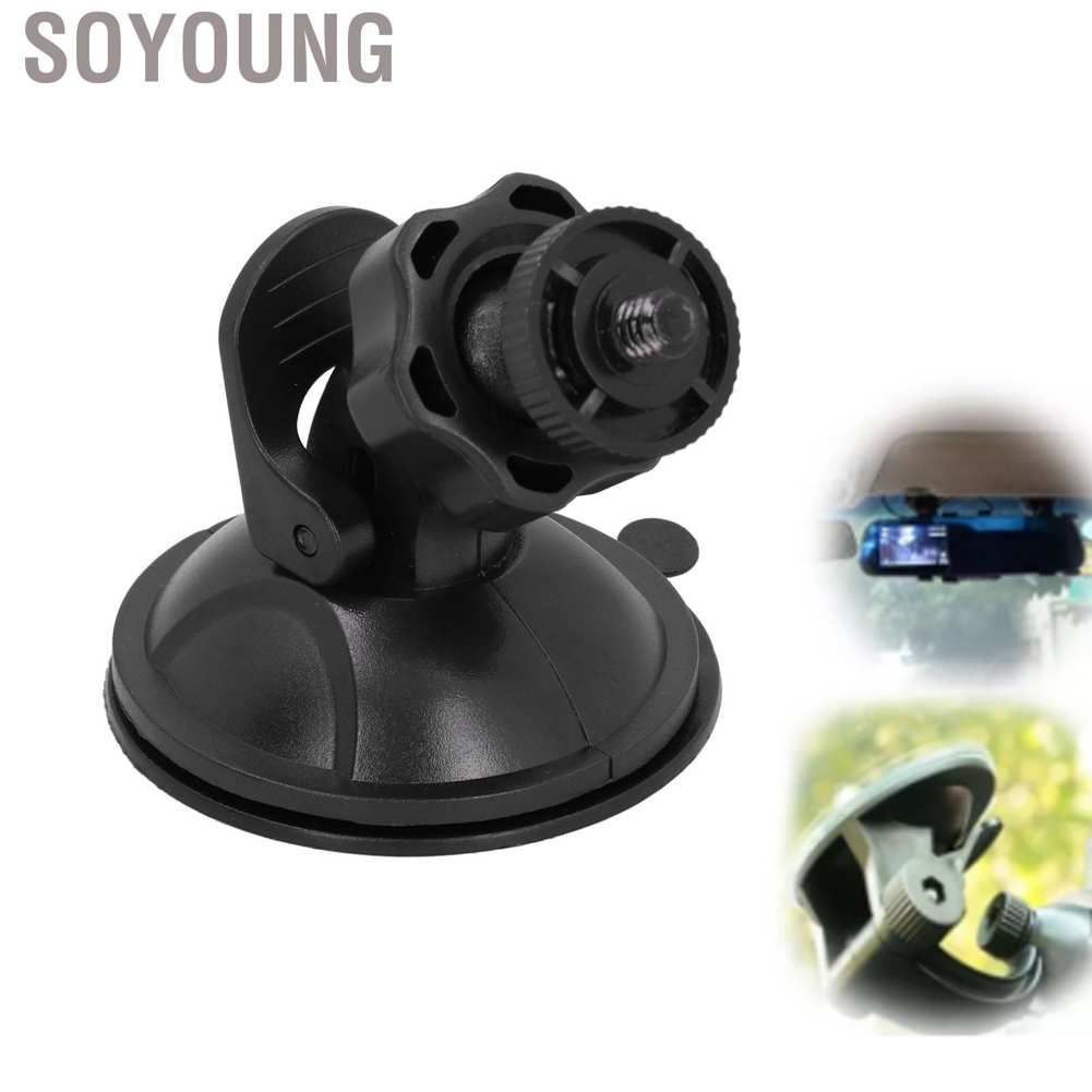 Giá đỡ máy ảnh có giác hút 1/4 inch màu đen gắn kính chắn gió xe hơi cho DV GPS | BigBuy360 - bigbuy360.vn