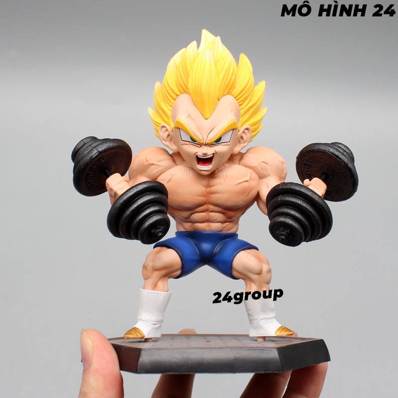 Mô hình tượng nhân vật CAO CẤP VEGETA tập tạ Kích cỡ to hàng đẹp CADIC tập gym figure dragonball dragon ball