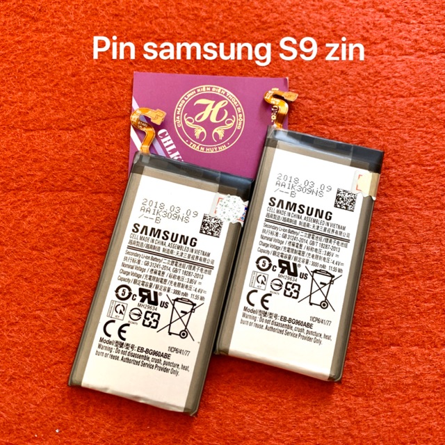 Pin samsung S9 zin kí hiệu trên pin EB-BG960ABE