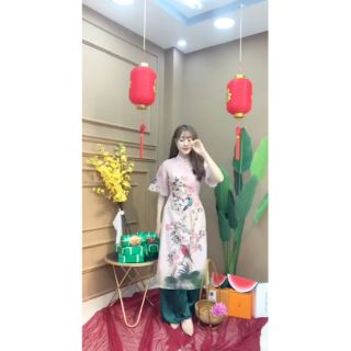 Set áo dài 2020/áo dài cách tân/ áo dài kết cườm