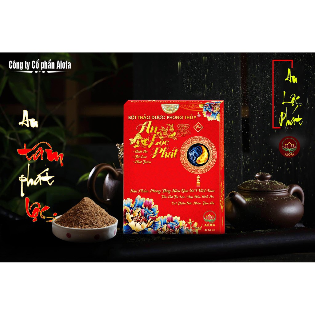 (DATE MỚI ) 1 HỘP BỘT PHONGTHỦY TÀI LỘC  ALOFA 40gói ( tặng túi đỏ may mắn) | BigBuy360 - bigbuy360.vn