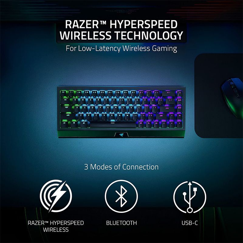 Bàn phím Razer BlackWidow V3 Mini HyperSpeed-Phantom Pudding Edition