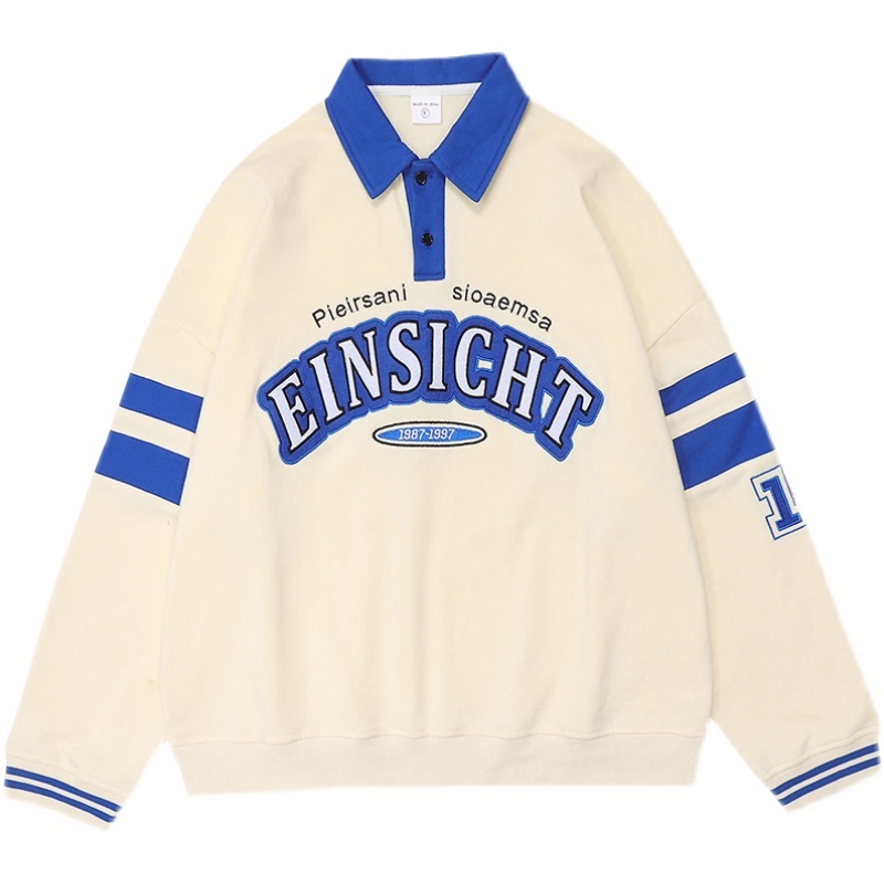 ( 2 Màu HotTrend ) Áo Nỉ Ngoại Dài Tay Cổ Bẻ   Cực Sịn Chất Ngoại Mặc Ấm Áp Vô Cùng - Form Style Hàn Quốc Trẻ Trung Động