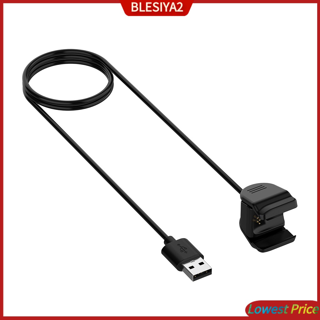 Black USB Charging Cable Cord 39.37&quot; Charger Clip Holder for OPPO Band