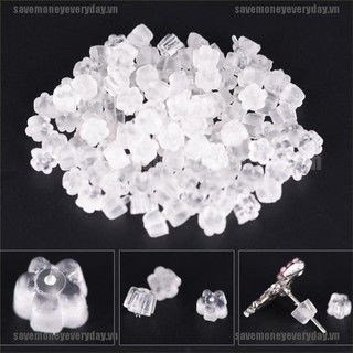 Set 100 bông tai hình bông hoa dễ thương