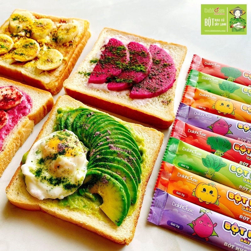 Combo bột rau củ cho bé công nghệ sấy lạnh, Đặc Sản Ngon Lạ Đà Lạt